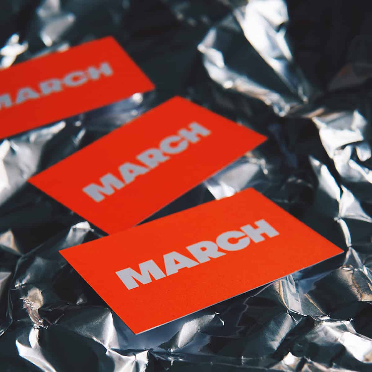 March Business Cards - Pantone vs CMYK