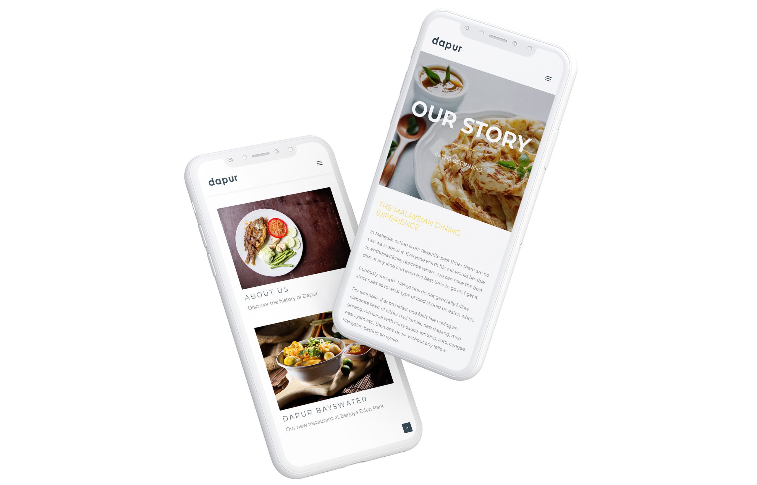 Mobile Restaurant Website Design