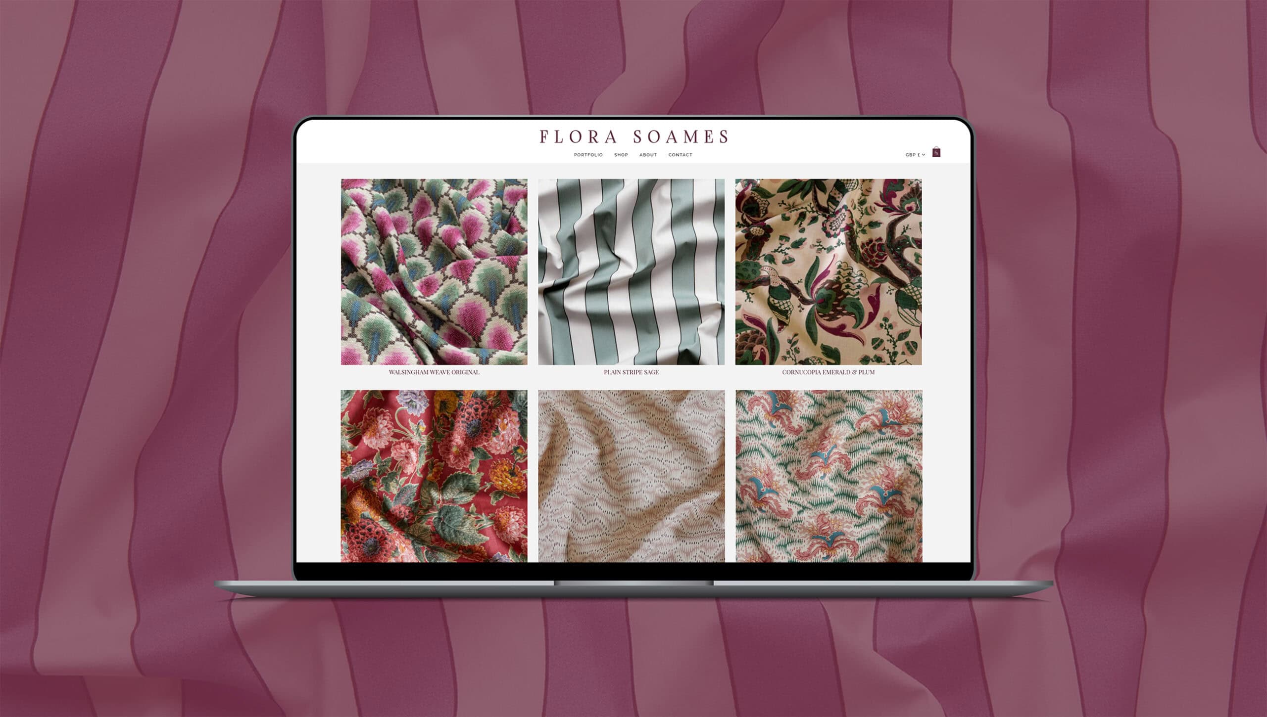 Flora Soames Desktop Website