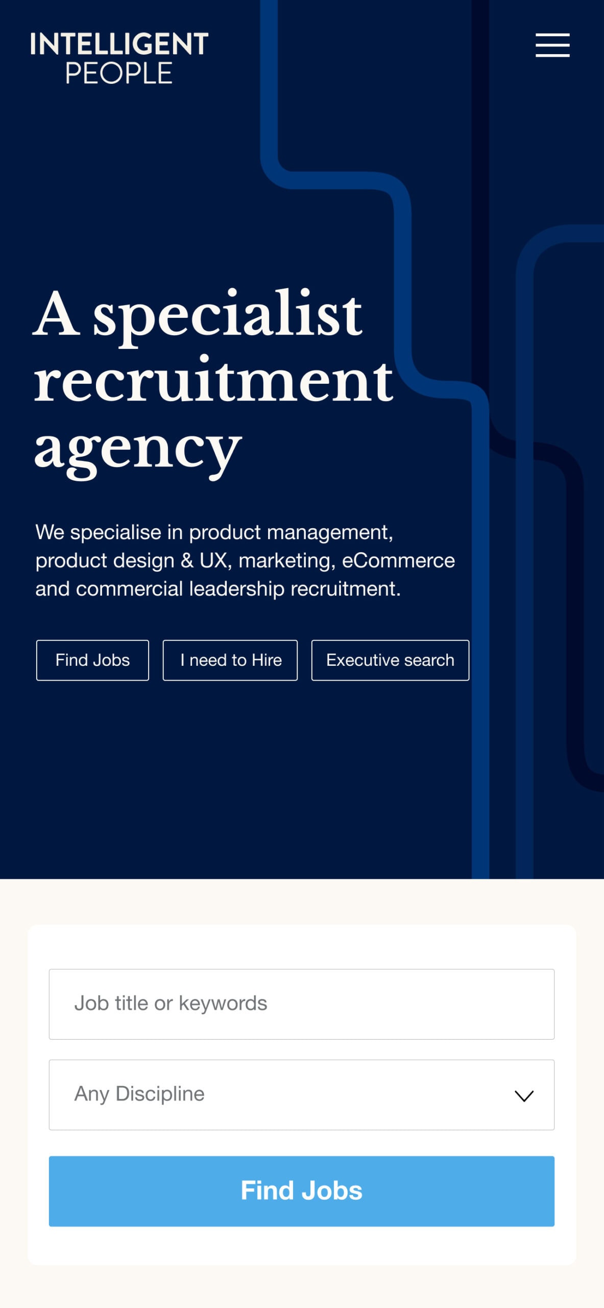 Recruitment Website Mobile Design