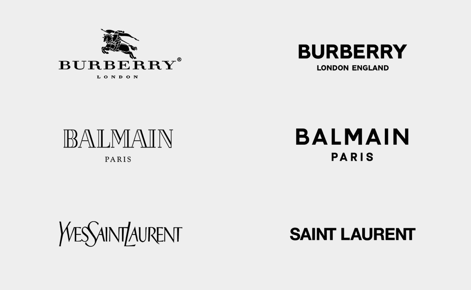 Boring Bland Fashion Logos