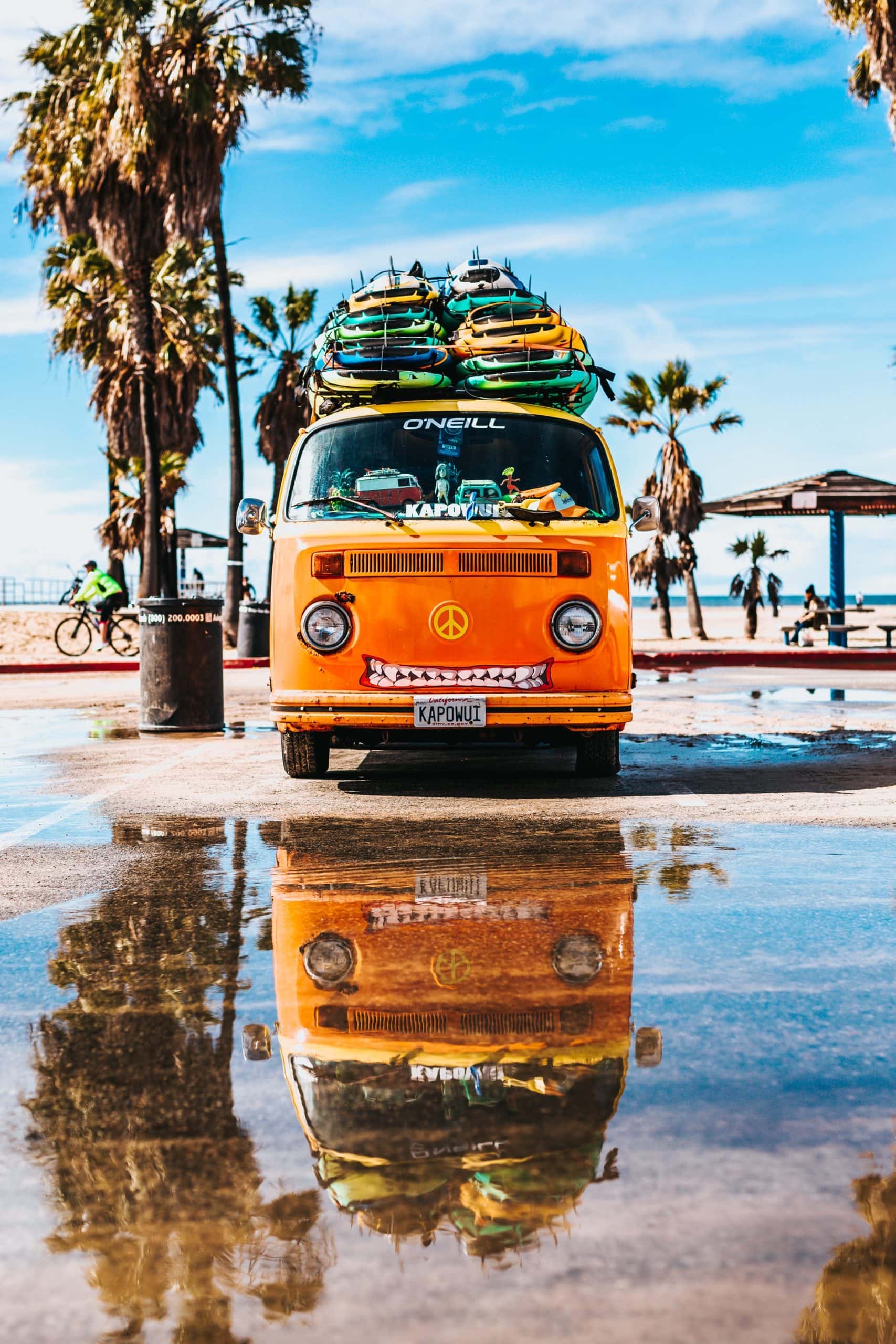 Orange Camper Van