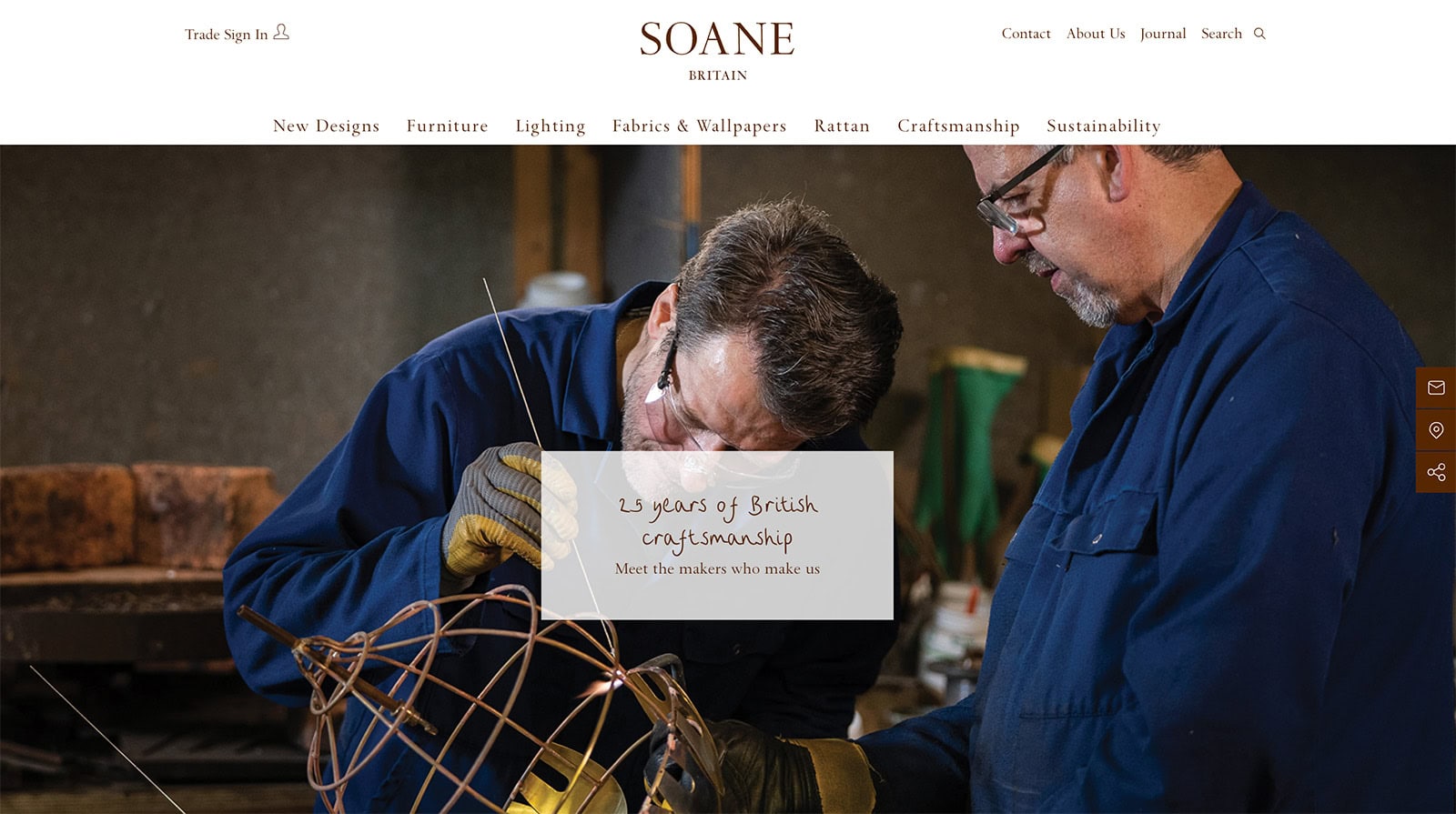 Soane Britain Website