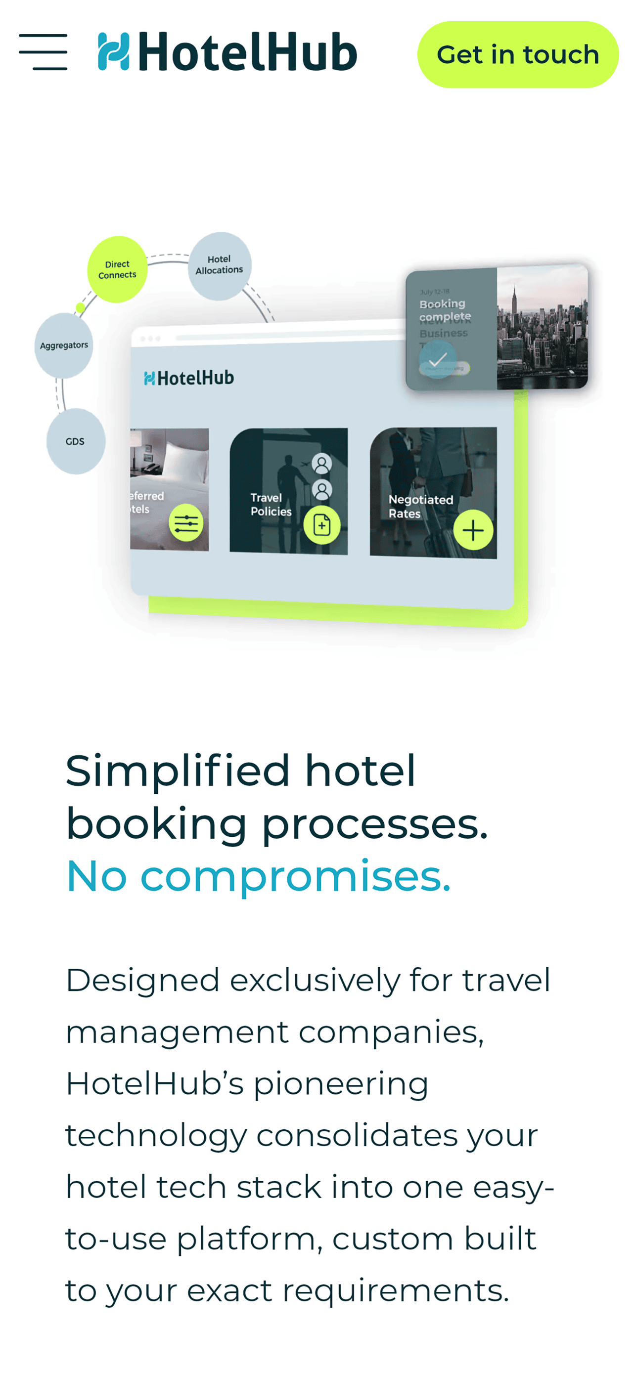 HotelHub Mobile Website