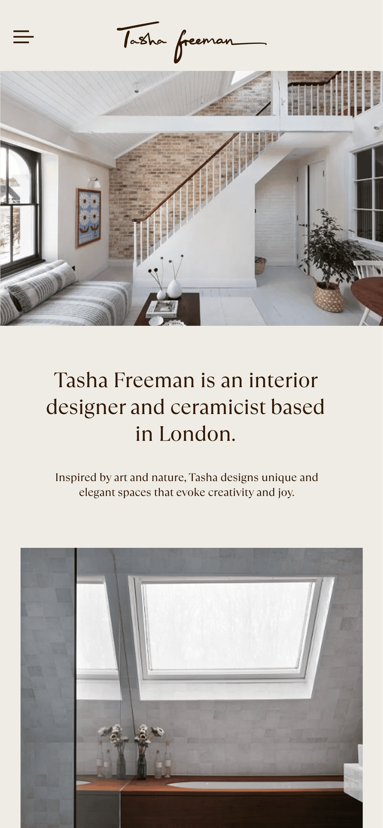 Tasha Freeman Mobile Website