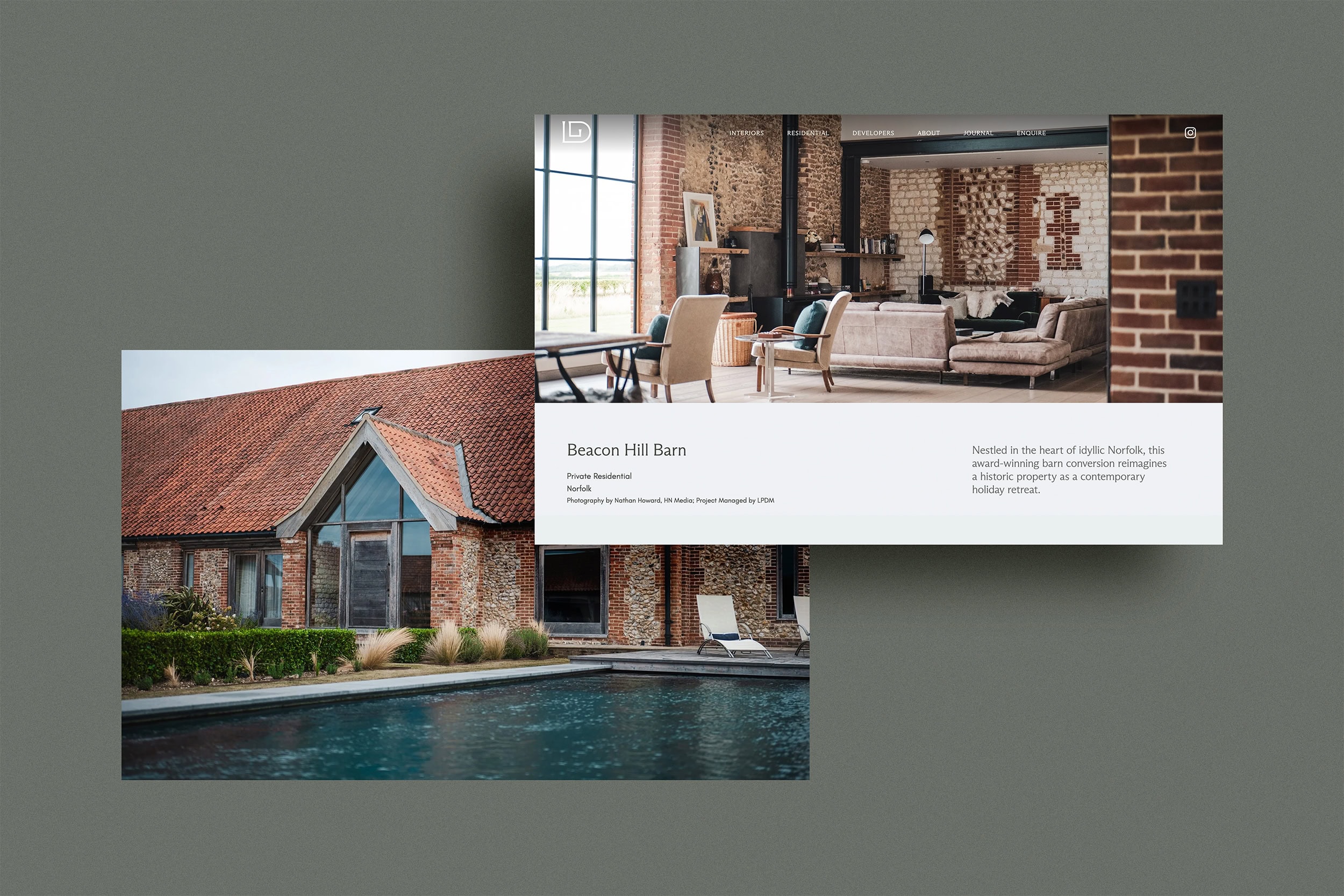London Design Group Website March Branding